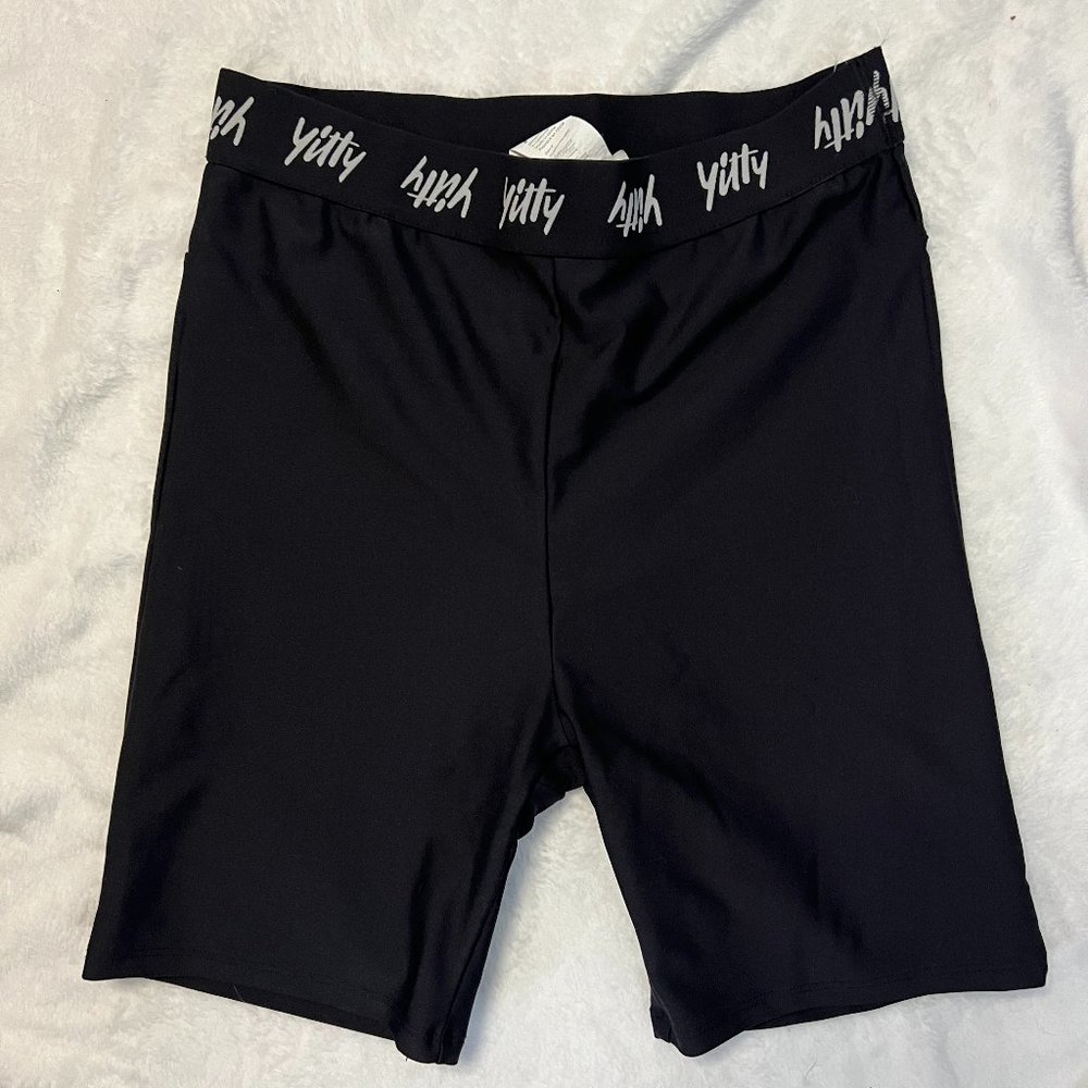 Yitty Black 6 in inseam biker shorts
